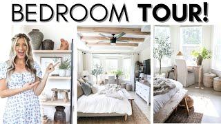 BEDROOM TOUR || DESIGNER BEDROOM ON A BUDGET || BEDROOM MAKEOVER