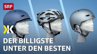 Fahrradhelme im Test: Sicherheit geht auch günstig | 2023 | Kassensturz | SRF