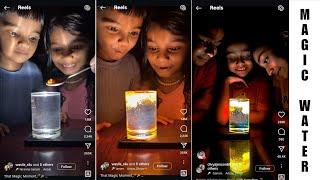 Water Glass Trend in Instagram | How To Make Water Glass Reels Trend | Water Glass Reels Tutorial