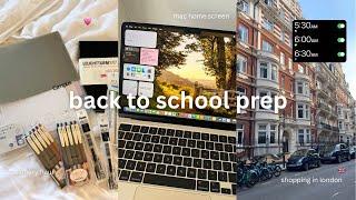 Back to School Prep ‍⭐️ Stationery Hauls, Mac & iPad setup, Shopping in London, Notion Templates