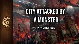 City Razed By A Monster | Godzilla, Kaiju, Tarrasque, Destruction, RPG Ambience | 3 Hours