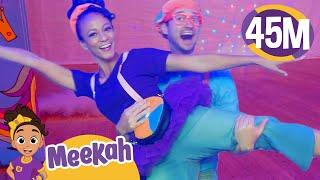 Dance with Meekah & Blippi at Creation Station | Dancing Videos for Kids