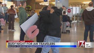 Busy holiday travel season begins at RDU