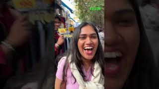 ₹2000 Sarojini Nagar challenge #publicvideo  #shopping