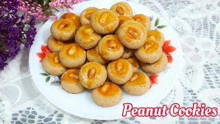 Eggless Peanuts Cookies Recipe | Biskut Kacang Mozala yang Mudah Dan  Sedap | Peanuts Biscuits