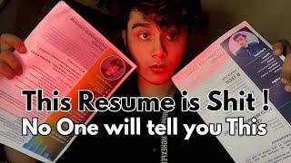 You Will Never Get a JOB !!! RESUME BUILDING