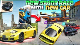 New stunt race mode with new car||Funny moments||Extreme car driving simulator||