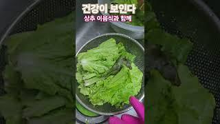 #상추 #상추효능 #상추쌈 #상추키우기 #텃밭 #텃밭식물 #상추와 함께 드세요! #웅자와함께라면