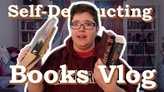 Can I finish my self-destructing books before the year ends? | Reading Vlog