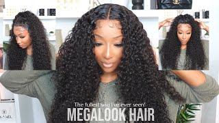 MOST BEAUTIFUL CURLS | 13x4 FULL FRONTAL WIG INSTALL | FT.  MEGALOOK HAIR