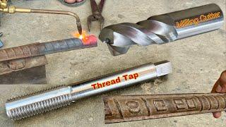 A instrument expertly crafted from a old rusted steel shaft | Thread and Milling cutter making Ideas