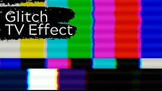 Glitch Effect TV Color Static Transition with Beep Sound for Youtube Videos