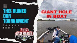 We Almost SANK My Boat During The Tournament (Bassmaster Highschool on Saginaw Bay)