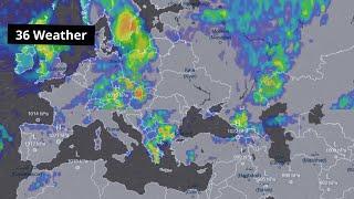 Europe Weather | June 23 , 2025 , ECMWF Model , Precipitation ( Rain Storms ) In Europe