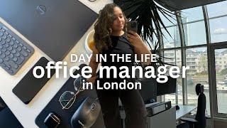 day in the life of an office manager / office administrator | working 9-5 in london,  work vlog