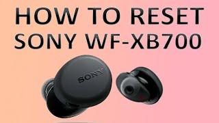 How to Factory Reset Your Sony WF-XB700 XB700 Earbuds | Tutorial