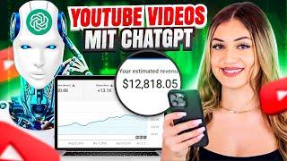 Mit YOUTUBE Geld verdienen OHNE eigene Videos (ChatGPT nutzen!)