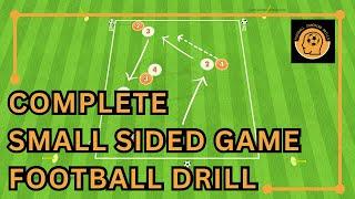 Complete Small Sided Game passing Football/Soccer Drill - SSG U8 U9 U10 U11 U13 Fitness