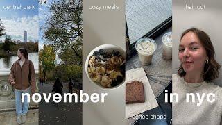 november days in nyc | getting back to routine & finding balance