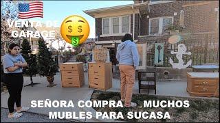  Señora barrio con todos los Muebles / VENTA DE GARAGE EN USA / LO QUE TIRAN EN USA LOS MILLONARIOS