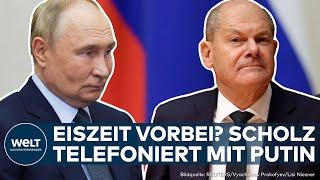 RUSSLAND: Olaf Scholz telefoniert erstmals seit zwei Jahren mit Wladimir Putin