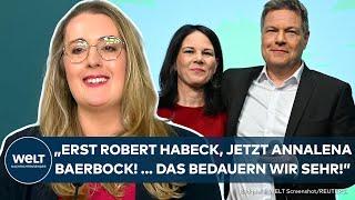 BAERBOCK RAUS, HABECK AUS! Rückzug von der Politik-Front, mehr Zeit für Familie! Grünen-Statement