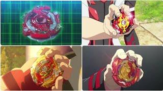 All First Appearances of Spryzen in Beyblade Burst Season 1-7