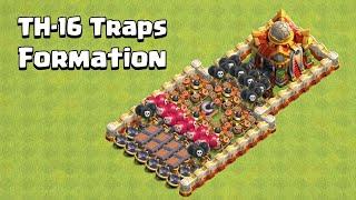 Level 1 Troops vs TH-16 Traps | Clash of Clans