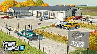 BUILDING A TRUCK DEALERSHIP FROM SCRATCH! (ROLLIN COAL CUSTOMS!) | FARMING SIMULATOR 22