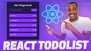 React Todo List App Tutorial  - React JS Project Tutorial for Beginners