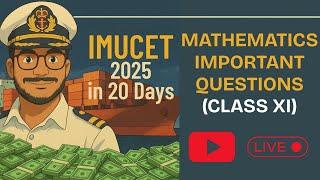 IMUCET 2025 | IMPORTANT CONCEPTS & QUESTIONS EP 3 | MATHEMATICS | YASH MAHESHWARI | SAILOR'S BATCH