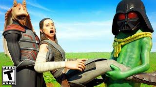 Big Dill & Darth Jar Jar  FIGHT for Sith Rey's LOVE.. Fortnite
