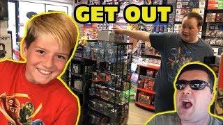 Kid Temper Tantrum Gets Banned From Gamestop By Angry Store Manager [ Original ]