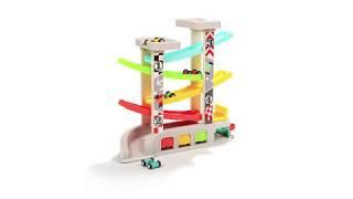 TOP BRIGHT Race Track Car Ramp Toy for Toddler