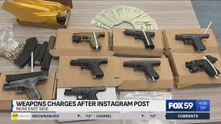 Instagram post leads to gun and drug bust at near east side Indy home