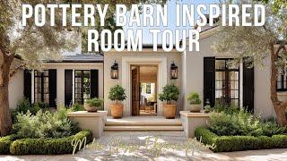 Pottery Barn Inspired Room Tour |  Modern Classic Elegance at Home