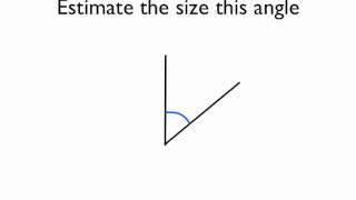 Estimating the size of angles
