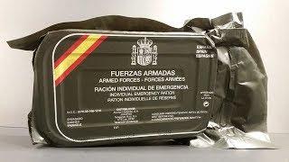 2015 Spanish Individual Emergency Ration 24 Hour Survival MRE Review Meal Ready to Eat Taste Test