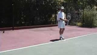 Tennis High Bouncing Forehand Groundstroke