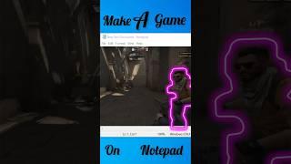 Can we make a game in notepad using ChatGPT #chatgpt #games #shorts #viral