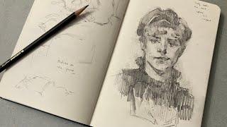Sketchbook session: Lady with the Rose by Sargent