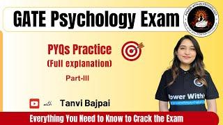 GATE Psychology PYQs Practice-III | Full explanation