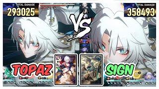 Feixiao Topaz Lightcone Worrisome, Blissful vs Signature Damage Comparison - Honkai Star Rail