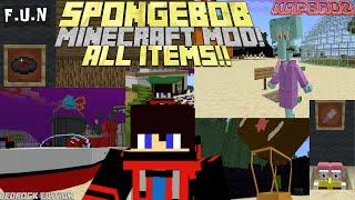 I Play and Review a Free SpongeBob Addon for Bedrock Editon (Part 2)