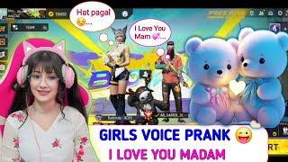 GIRLS VOICE PRANK   I LOVE YOU MADAM  /  AH GAMING PRANK