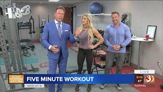 Get fit in 5 minutes with Chris and Heidi Powell