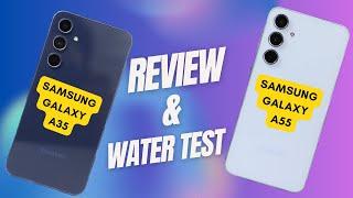 SAMSUNG Galaxy A55 5G & SAMSUNG Galaxy A35 5G REVIEW |  IP67, 50MP OIS+VDIS@4K