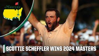 Scottie Scheffler taps in par putt to win 2024 Masters 