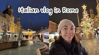 Italian vlog: due libri natalizi, al supermercato, passeggiamo a Piazza Navona (Sub)