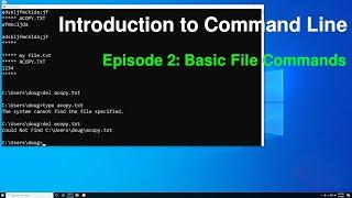 Introduction to Command Line II: Basic File Commands